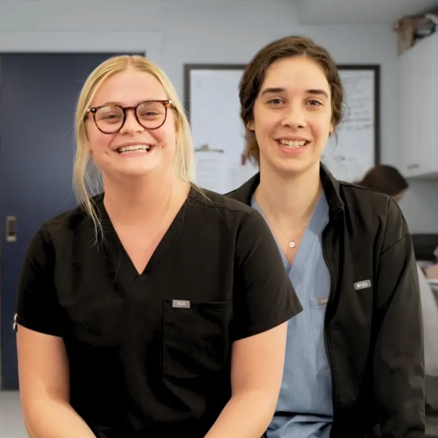 Claire Bougher and Jenny McNaughton, Nurses